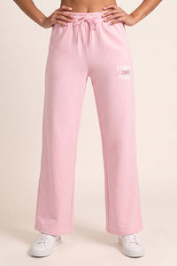 Zivame Athleisure Straight Leg Pants - Pink A Boo — thumbnail 2